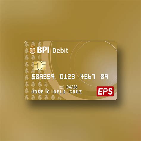 eps debit card|BPI Debit EMV Cirrus Gold® .